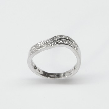 9ct White Gold Diamond Ring